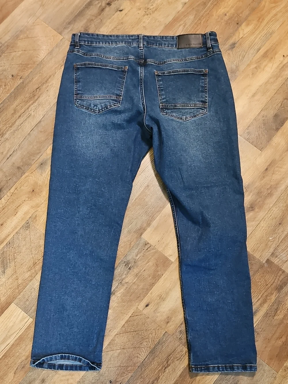 👖Vince Camuto Men's Dark Blue Straight Jeans